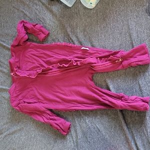 Gigi & max bamboo ruffle butt pajamas